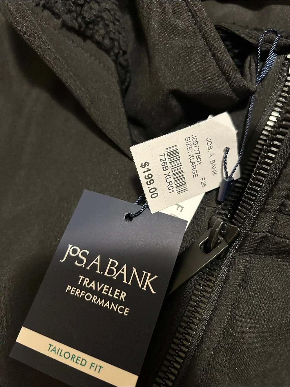 Jos. A. Bank Black Hooded Field Jacket